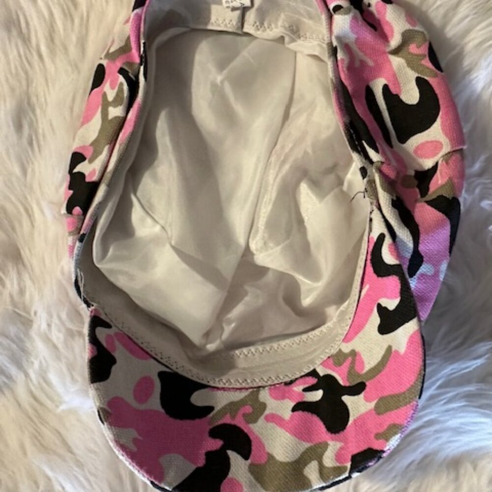 Pink Camo Print Newsboy Hat  6091  - WOMEN'S - Picture 3 of 3